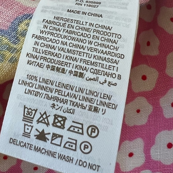Boden Georgina 100% Linen Floral Shorts NWT Size US 10 - Picture 10 of 11
